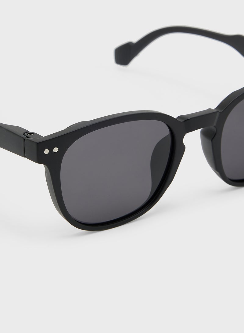 Robert Wood Polarized Lens Wayfarer Sunglasses - Image 3