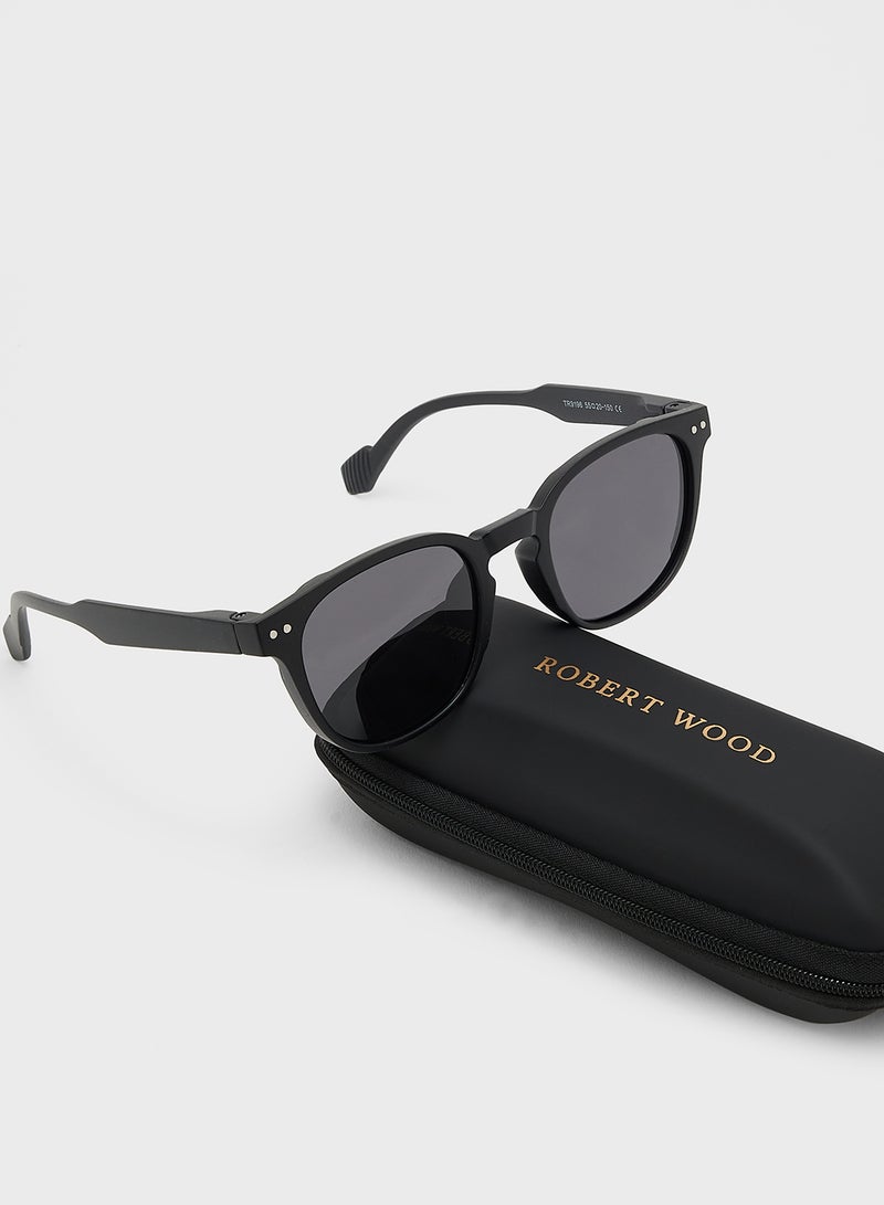 Robert Wood Polarized Lens Wayfarer Sunglasses - Image 4