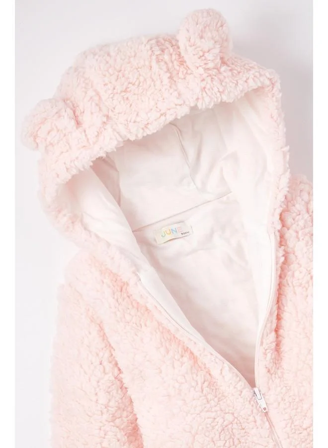 جون June Baby Plush Coat Pink