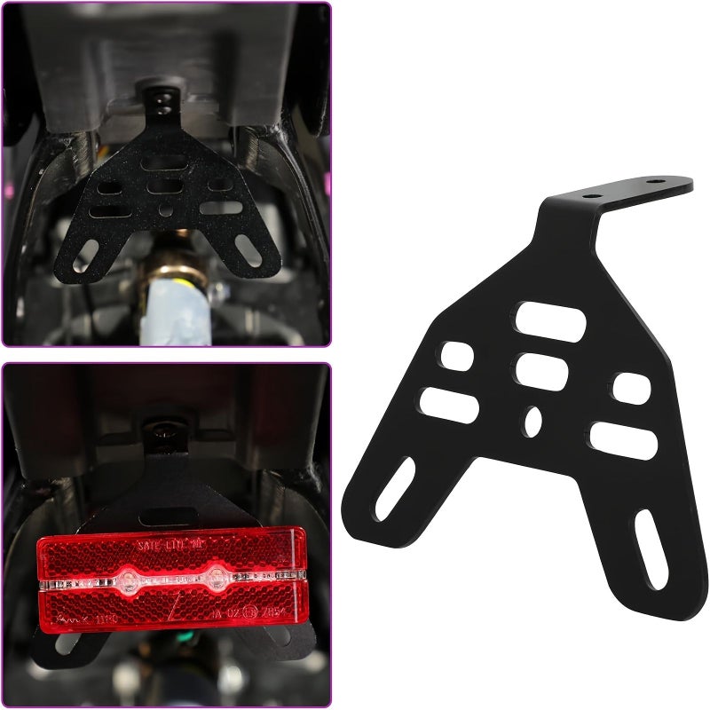 Electric Dirt Bike Light Bracket Holder CNC License Plate Bracket Purple For Sur Ron Light Bee X S Segway X160 X260 - Image 4