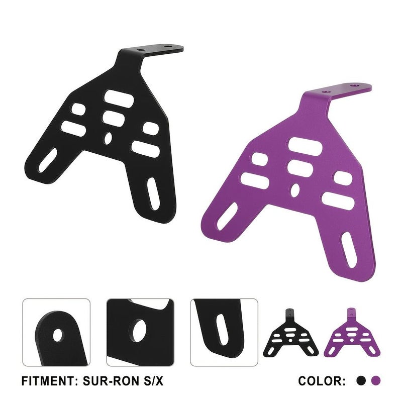 Electric Dirt Bike Light Bracket Holder CNC License Plate Bracket Purple For Sur Ron Light Bee X S Segway X160 X260 - Image 3