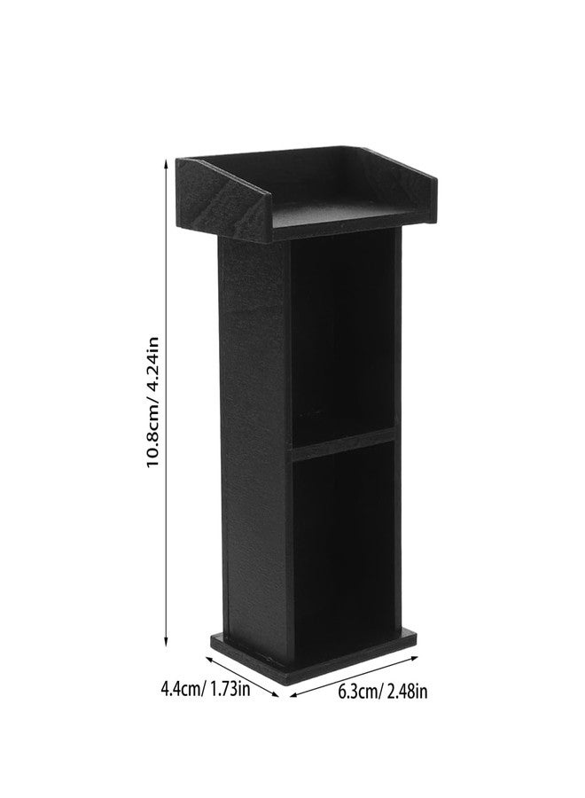 VOSAREA Miniature Wooden Podium Dollhouse 1:12 Scale Realistic Speaker's Stand for Dollhouse Decoration Tiny Furniture Accessory - Image 2