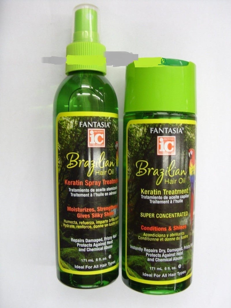 BRAZILIAN HAIR OIL KERATIN TREATMENT IDEAL ALCOHOL SULPHATE FREE by fantasia ic