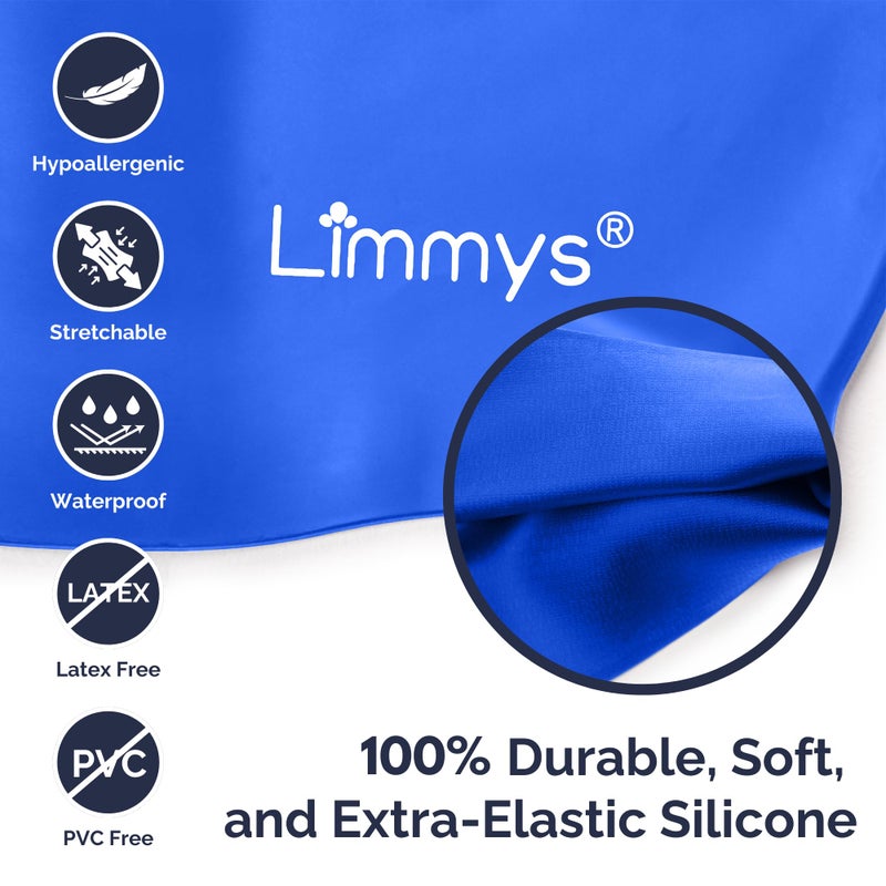 Limmys Kids Swim Cap â€“ 100% Silicone Swim Cap for Boys and Girls â€“ Soft, Stretchy & Comfortable Swimming Cap â€“ Designed for Comfort & Durability - Image 4