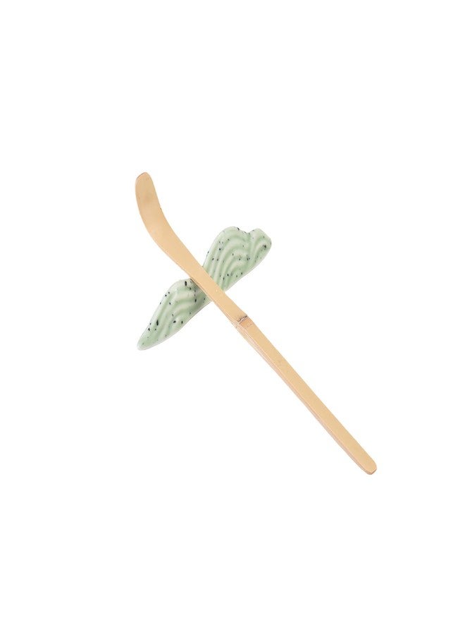 Irishom Matcha Whisk and Stand Set,Tea Spoon Ceramic Bowl Kit for Traditional Tea Ceremony - Image 5