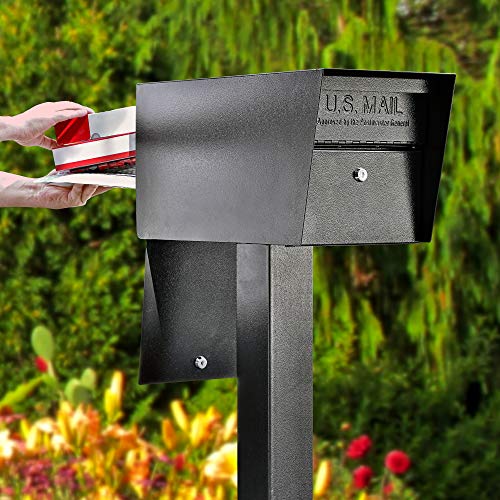Mail Boss 7536 Street Safe Latitude Locking Security Mailbox, Black - Image 1