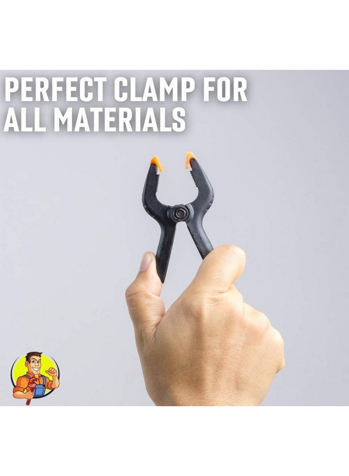 Heavy Duty Plastic Spring Clips (3 Pack) - Durable and Strong Clip Set of 3 - 3, 4 and 6 Inch - Image 2