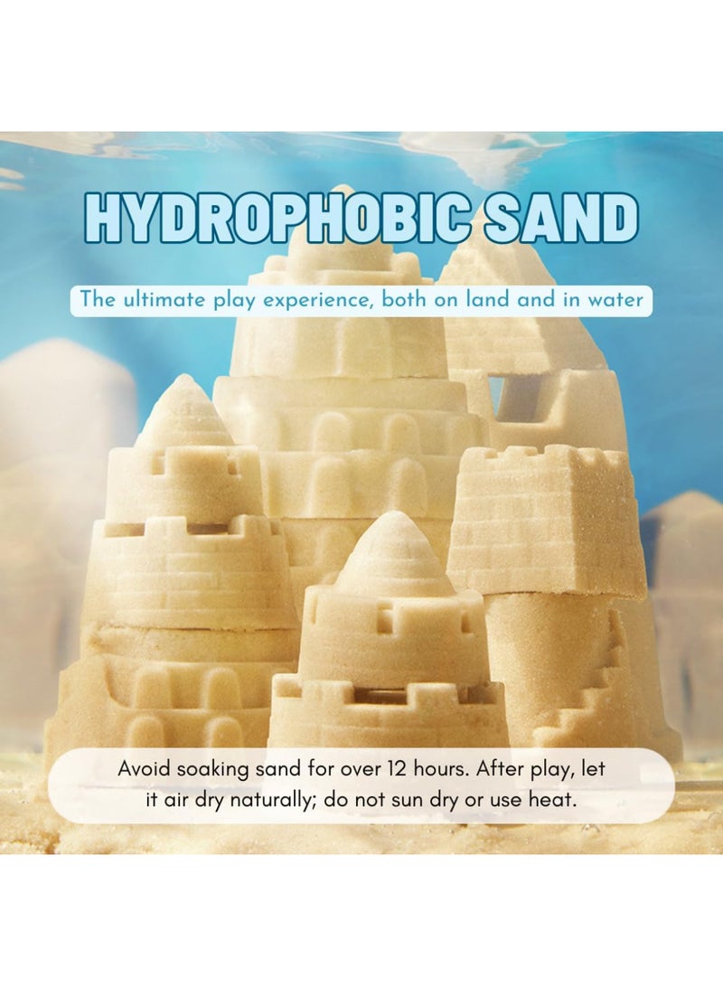 MiDeer Magic Sand Kinetic Sand Playset for Kids – 2kg Soft Sensory Sand with 23 Plastic Molds & Tools – Non-Toxic, Mess-Free Indoor & Outdoor Activity for Boys & Girls Ages 3-12 - Image 3