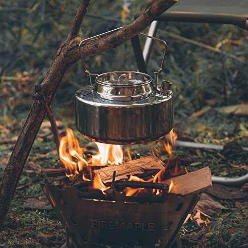 Fire-Maple Antarcti 1.5L Kettle Series | Portable Durable Bushcraft Gear Open Fire Kettle | SUS304 Stainless Steel - Image 5