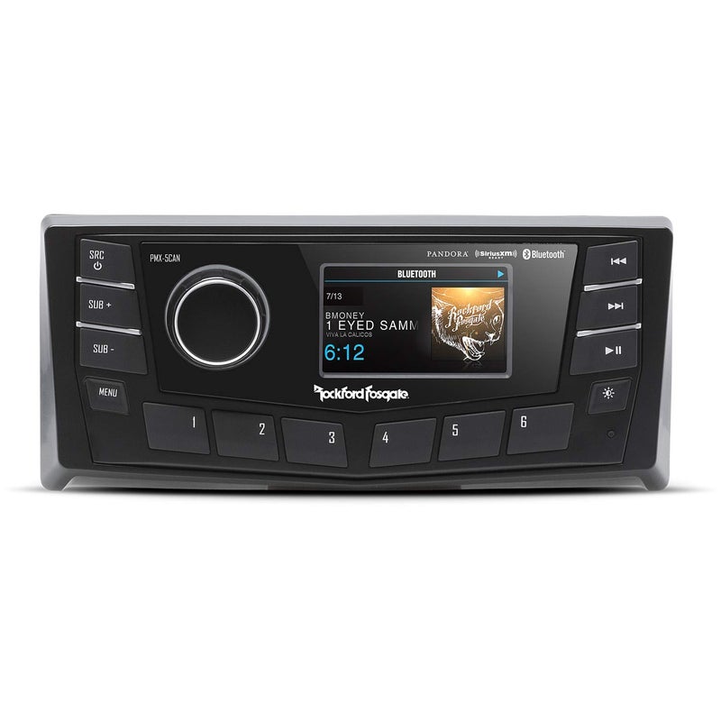 Rockford Fosgate PMX5CAN Punch Marine AMFMWB Digital Media Receiver 27 Display wCAN Bus