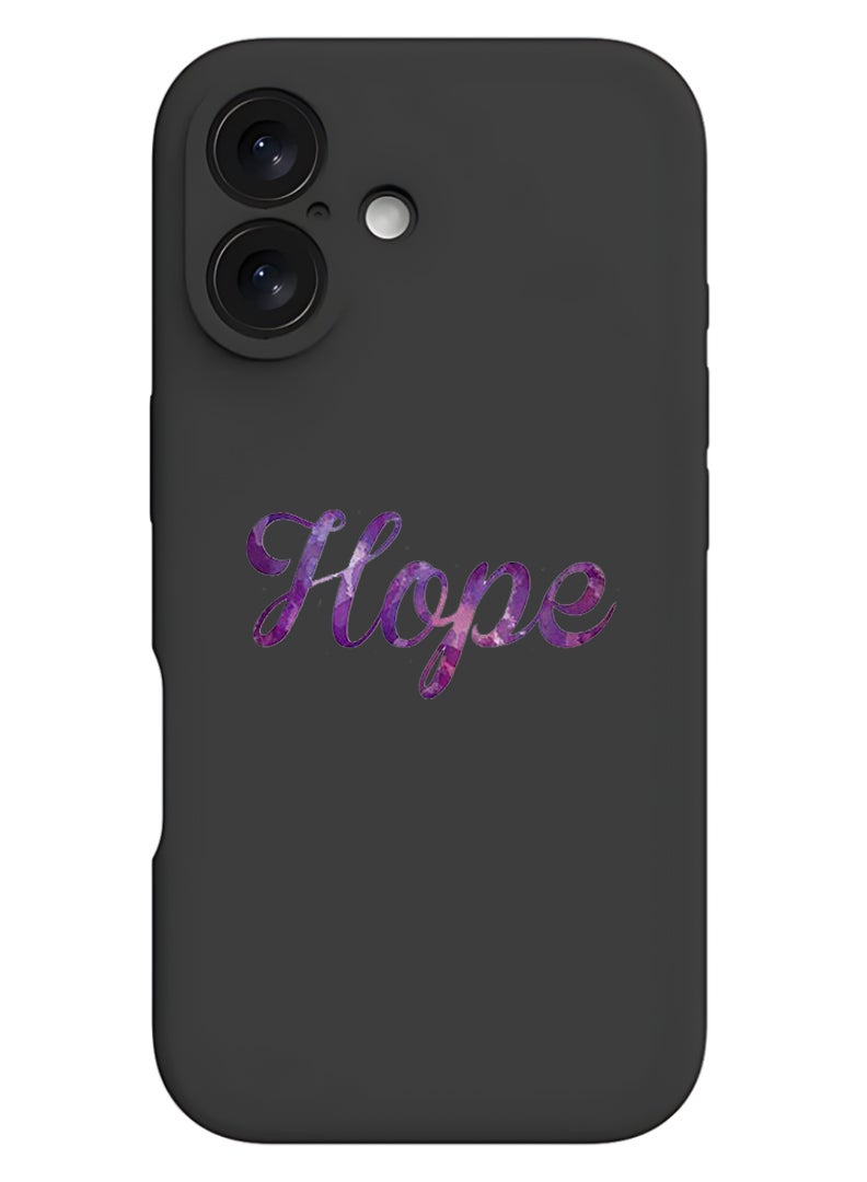 Theodor Protective Slim Fit Case Liquid Silicone Cover with Full Body Protection Anti-Scratch Shockproof Case For Apple iPhone 17 (Black) Hope - Image 1