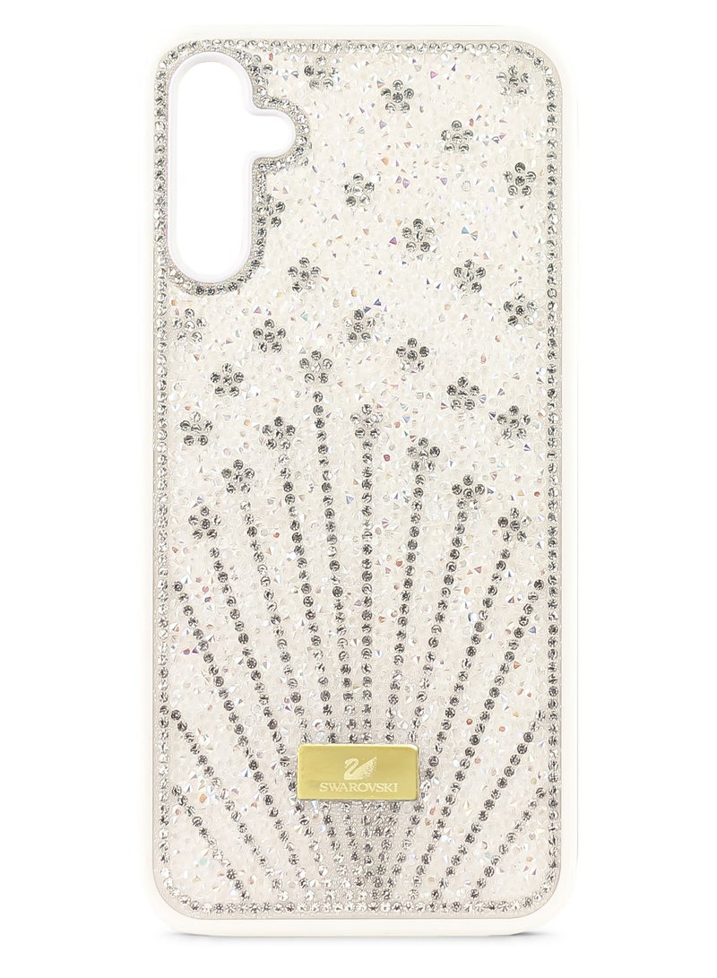 Case For Samsung Galaxy A15 Case Glitter Sparkle Diamond Crystal Bling Case with Bling Ultra Thin Lightweight Full Body Shockproof Anti-Scratch Protective Cover (White)