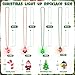 Traplace 4 Pack Christmas Party Favors Christmas Lights Necklace 4 Designs Colorful Light Up Christmas Necklace Ugly Sweater Party Xmas Decorations Safe Battery Operated Xmas Party Accessories for Adults - Image 4