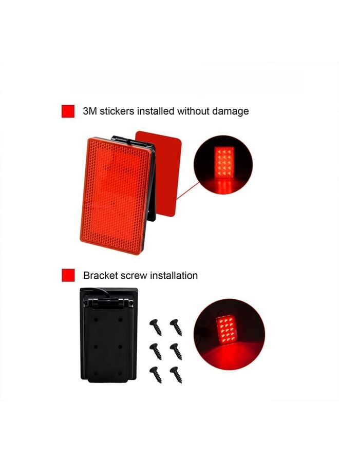LAMAY Third Strobe Flashing Universal Car Lights Tail Brake Stop Light Signal Lamp Car Tuning Accessories(Red) - Image 2