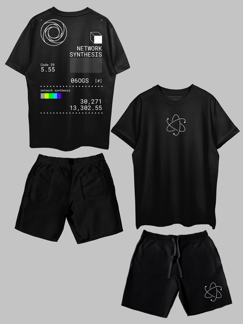 THREADCURRY Network Synthesis Printed Co-ord Set for Men & Women - Image 1