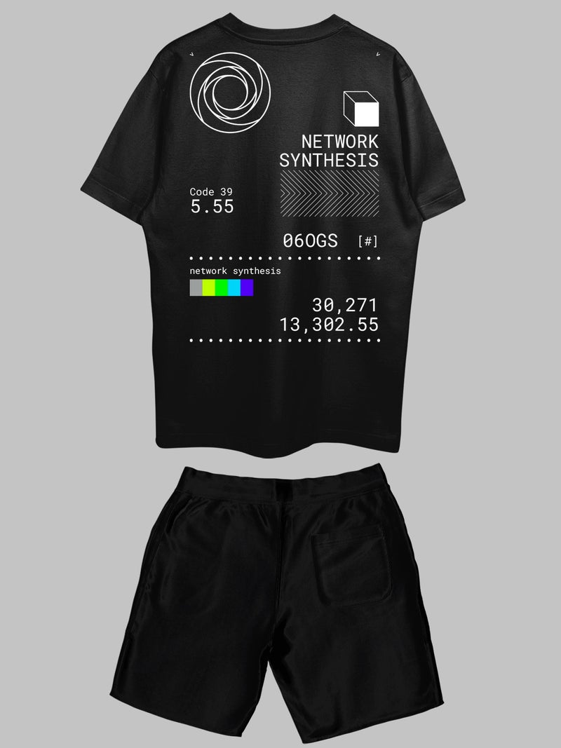 THREADCURRY Network Synthesis Printed Co-ord Set for Men & Women - Image 2