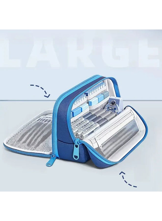 Boys Pencil Case 11 Layers Magnetic Stand-Up 6-12 Years Waterproof Large Capacity Lightweight Easy-to-Clean School Supplies - Image 2