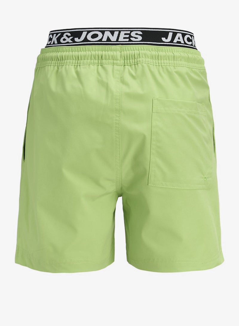 Jack & Jones Junior Youth Logo Drawstring Swim Shorts - Image 2