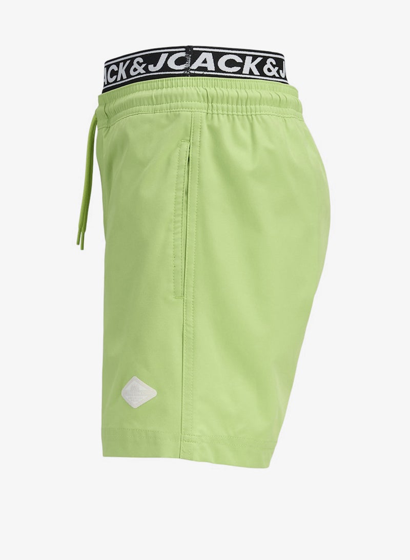 Jack & Jones Junior Youth Logo Drawstring Swim Shorts - Image 3