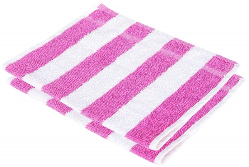 Cotton Colors Cotton Colors Cotton 300 GSM Hand Towel Set (Pack of 6, Striped)_D50  - Image 2
