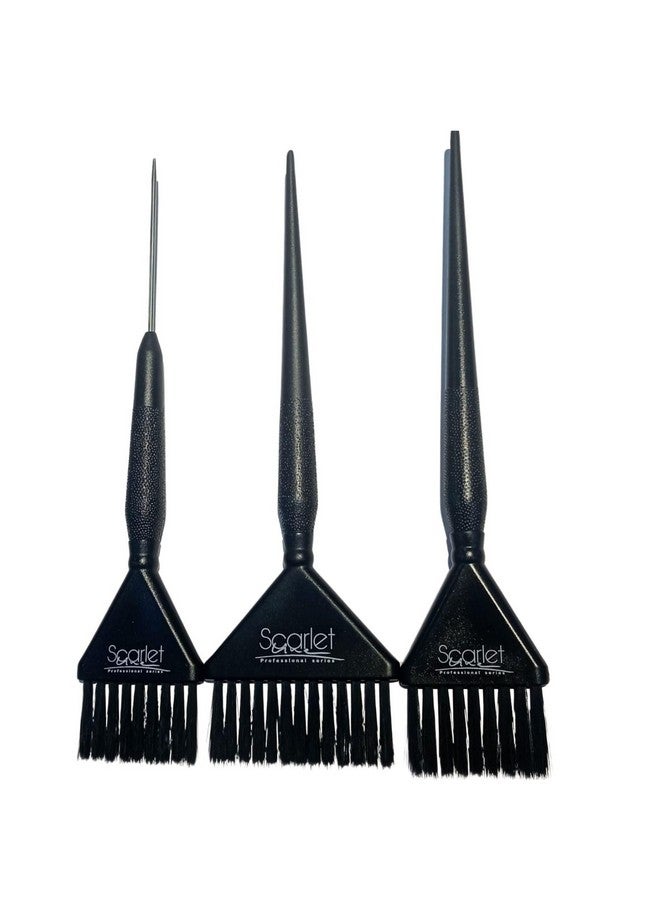 سكارليت لاين المهنية صبغ فرش تلوين الشعر التبييض صبغ خلط فرشاة للمنزل صالون تجميل صالون حلاقة للرجال والنساء مجموعة من 3 قطعة