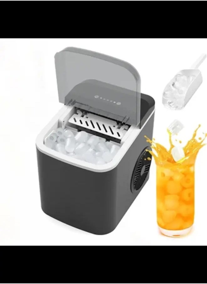 AWALOR Small Ice Maker Household Automatic Bullet Ice Maker Visual Mini Ice Maker  - Image 3