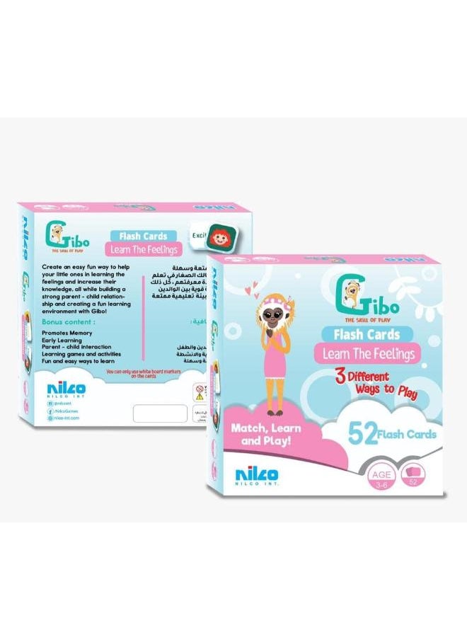 nilco Gibo Flash Card Learn The Feelings 