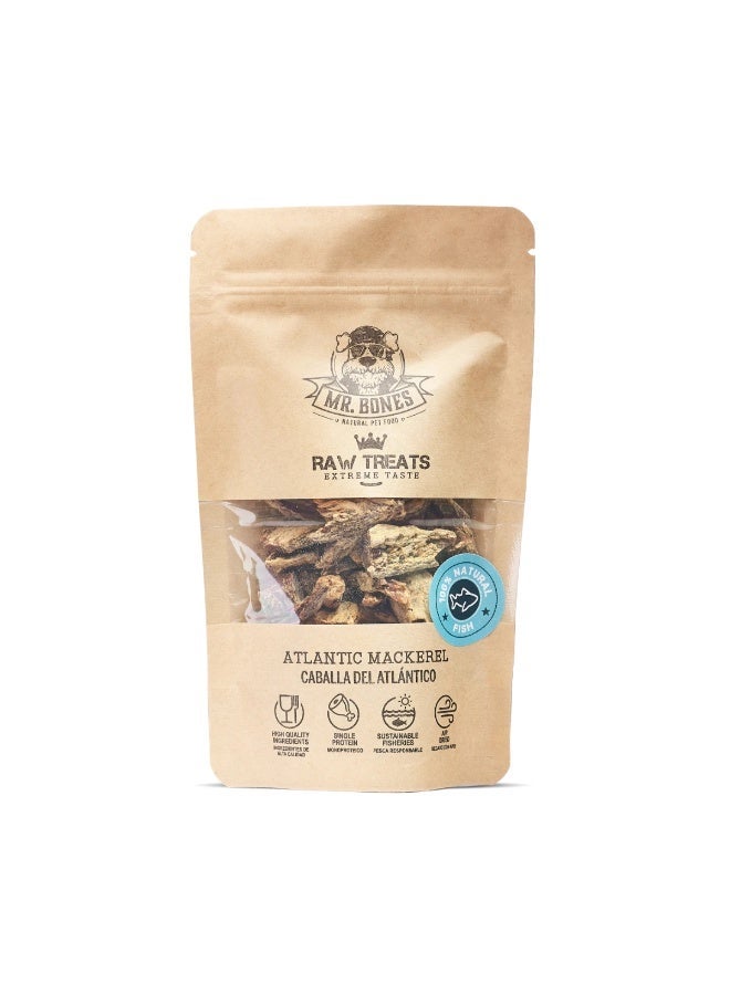 Mr. Bones Raw Treats Mackerel - Natural Snack for dogs and cats - Image 1