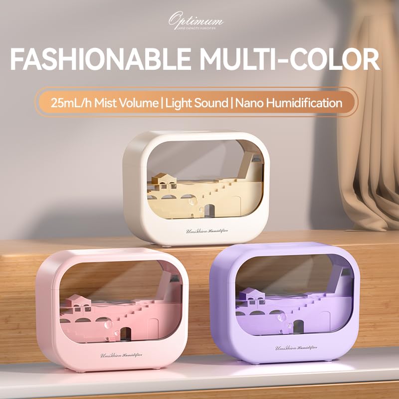Dgffan Essential Oil Diffuser, Cute Humidifier with 7 LED Light Colors, Waterless Auto Shut-Off & Timer Setting Cool Mist Humidifier Diffuser for Spa Home Yoga Office Bedroom(Cream) - Image 4