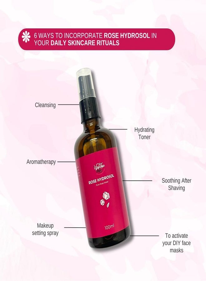 Vriksha Veda Rose Hydrosol & Neem Hydrosol Combo | 100ml Each - Image 2