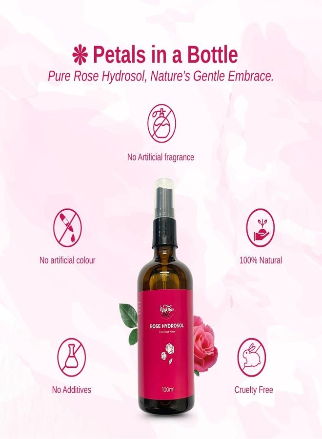 Vriksha Veda Rose Hydrosol & Neem Hydrosol Combo | 100ml Each - Image 3