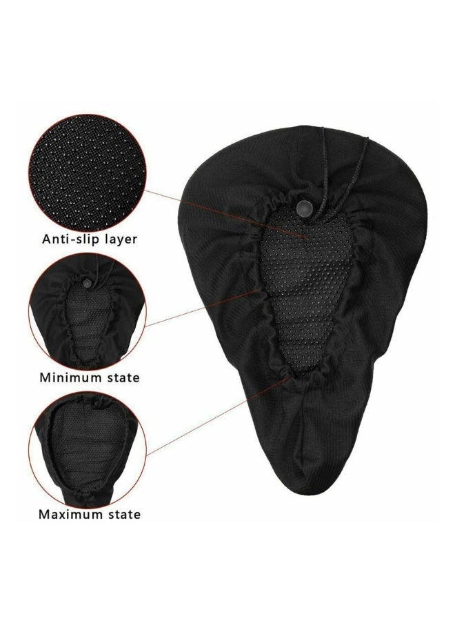 Bukela JZS Bike Seat Cushion, Gel Bike Seat Cover Padded Bicycle Saddle Covers Bike Seat Cushion Cover, Soft for Spin Indoor Outdoor Cycling Class Mountain Stationary Bikes - Image 3