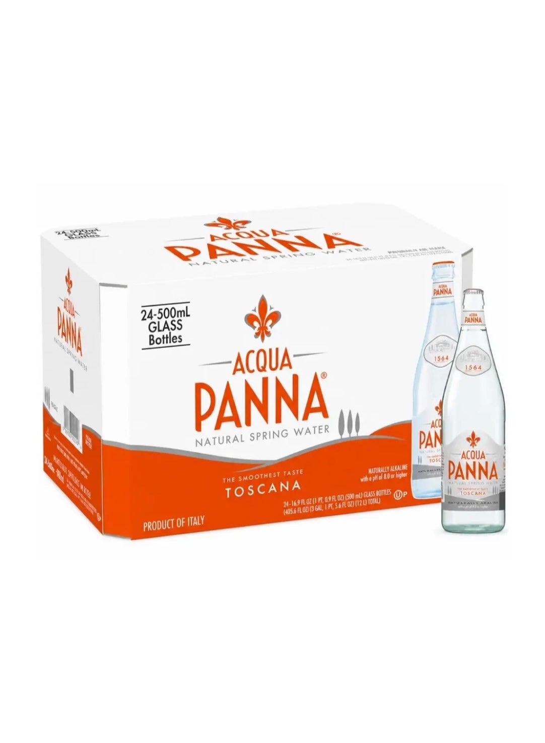 Acqua Panna Natural Still Water Glass 24 x 500ml