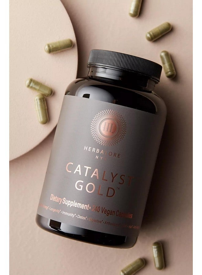 Herbalore - Natural Catalyst Gold Superfood Supplement | for Immunity, Digestion, Hair, Skin, and Nails (240 Capsules) - Image 4