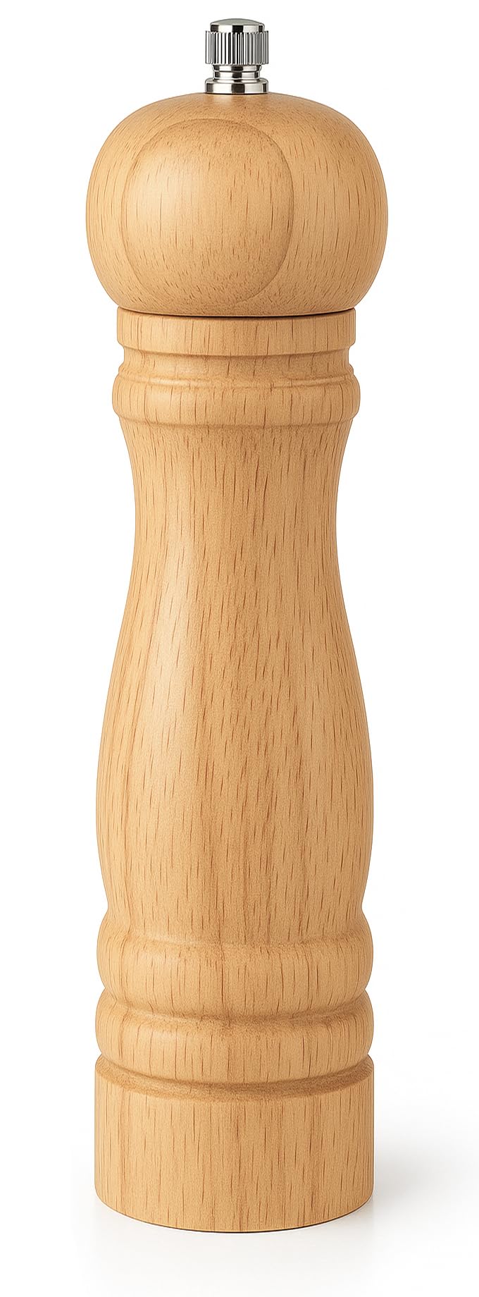 Wooden Pepper Mill Adjustable Peppercorn Grinder Premium Spice Grinder for Kitchen Salt and Pepper Shaker 7inch