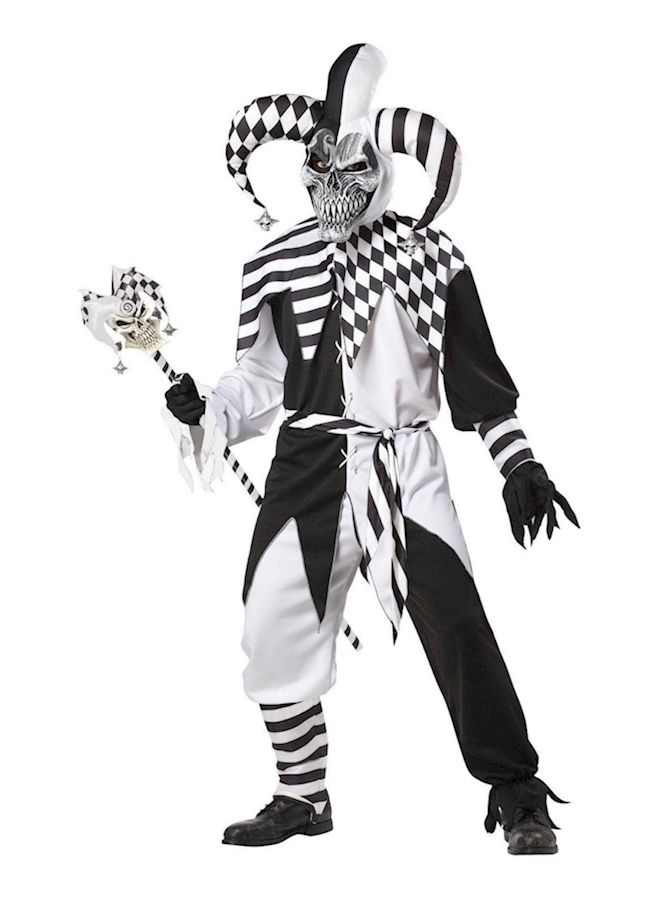 Jester Themed Costume L For Adult