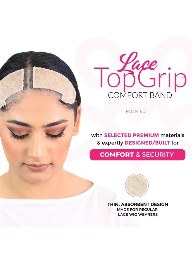 MILANO COLLECTION Lace TopGrip: No-Slip Comfort Band for Securely Wearing Lace Front Wigs, Wig Grips, Wig Caps & Glueless Wig Bands, Size Large, Beige - Image 5