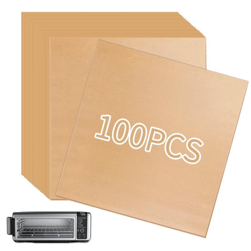 BRIKINTE 12inch Air Fryer Parchment Paper Squares for Ninja Air Fryer SP101 Oven 100 Pcs
