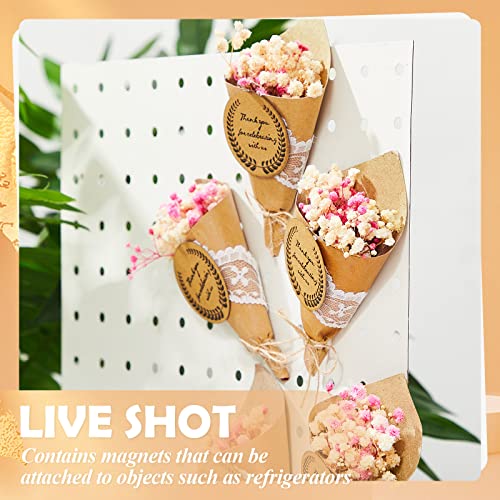 Otuuz 30 Pcs Mini Dried Flower Bouquet Magnet Bulk Wedding Baby Shower Flower Party Favors for Guests Natural Dried Flowers Bundle Mother's Day Graduation Home Decoration DIY Crafts Gifts - Image 4
