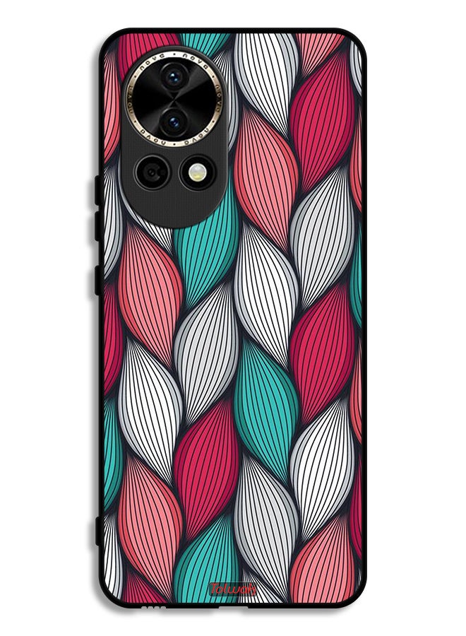 Tolwak Huawei nova 12 5G Protective Case Cover Feather Pattern - Image 1