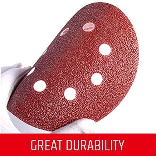 5Inches Round Sanding Disc Hook Loop Sand Paper in Bulk for Orbital Sander 10 Pcs Grit 800  - Image 4