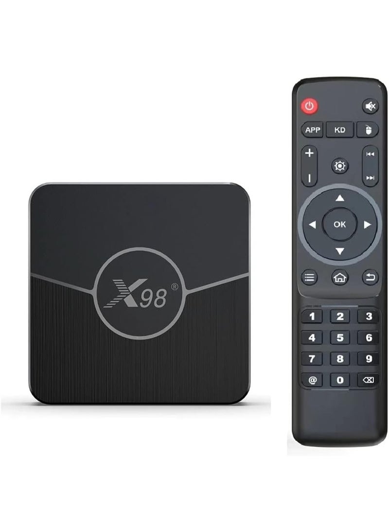 Android 11.0 TV Box,X98 Plus Amlogic S905W2 Quad Core RAM 4GB ROM 64GB Dual WiFi 2.4G/5.8G BT4.2 4K 6K AV1 Home Smart Media Player - Image 1
