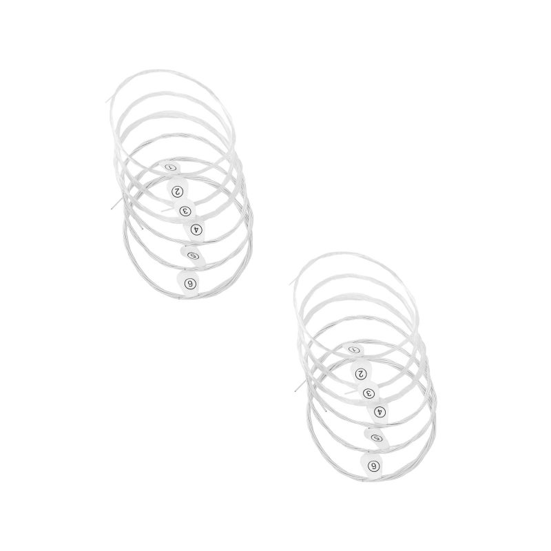 12 Pcs Guitar String Folk Guitar String Plated Copper Strings Guitar String Kit - Image 2