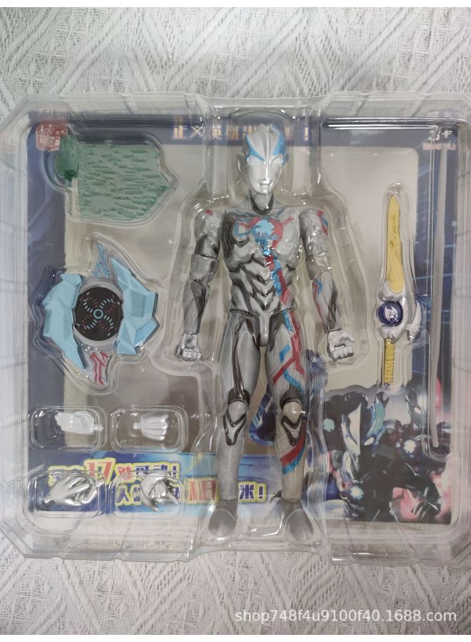 Ultraman Hand-made Spot Gold Cero Beria Geed Tiga Doll Model Stand Kidsren's Toys-Color:Bridge Original Form - Image 1