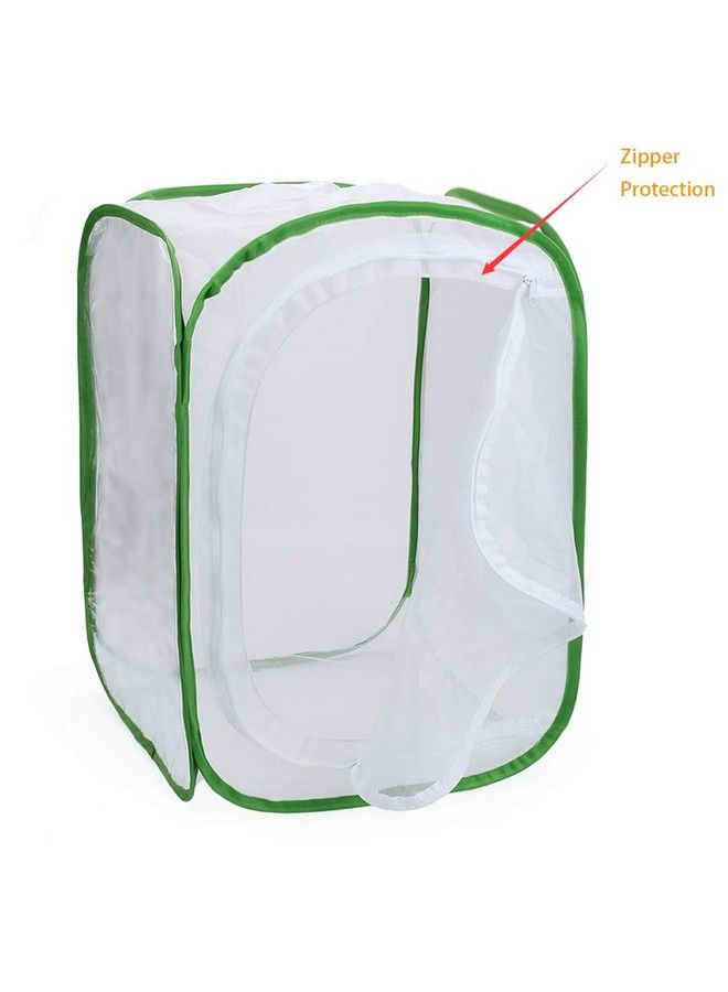 RESTCLOUD Insect And Butterfly Habitat Cage Terrarium Pop Up 24 Inches Tall With Zipper Protection - Image 3