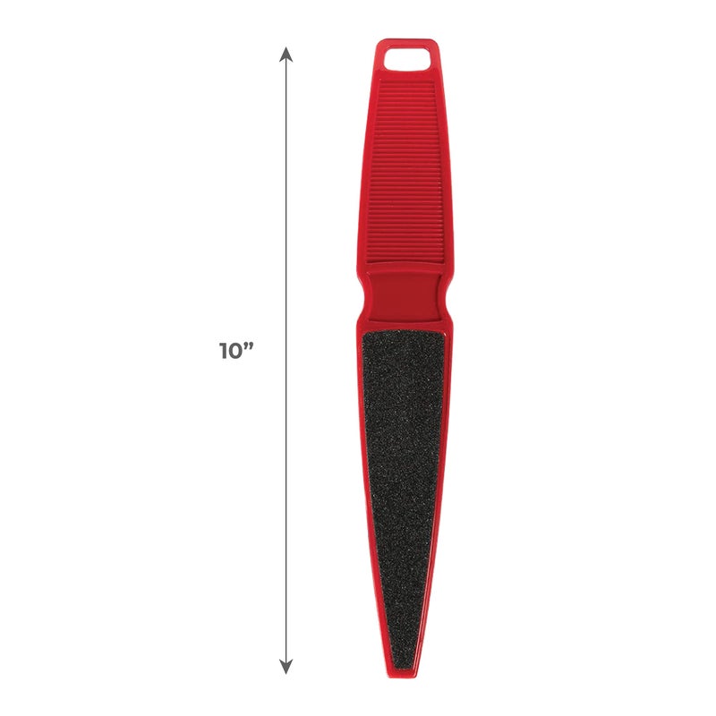 ForPro Professional Collection Pedicure Paddle Foot File, Double-Sided Foot File for Heels, Disposable & Sanitizable, 80/120 Grit, Red, Pack of 12 - Image 4