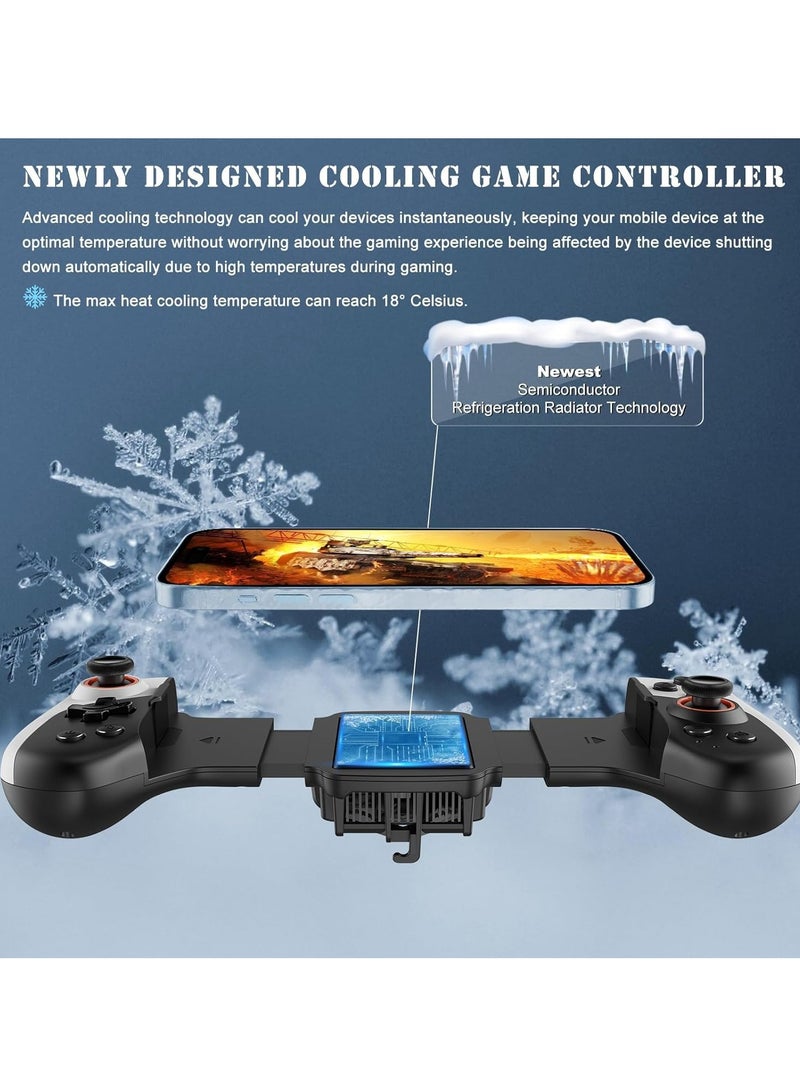 Wireless game board controller with cooling deflector Macro Function for iPhone iOS Android Switch PC COD、 Diablo's phone controller joystick - Image 3