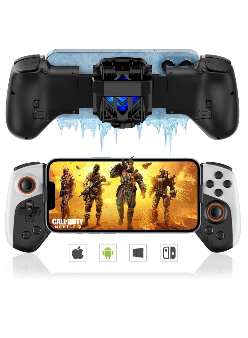 Wireless game board controller with cooling deflector Macro Function for iPhone iOS Android Switch PC COD、 Diablo's phone controller joystick - Image 2