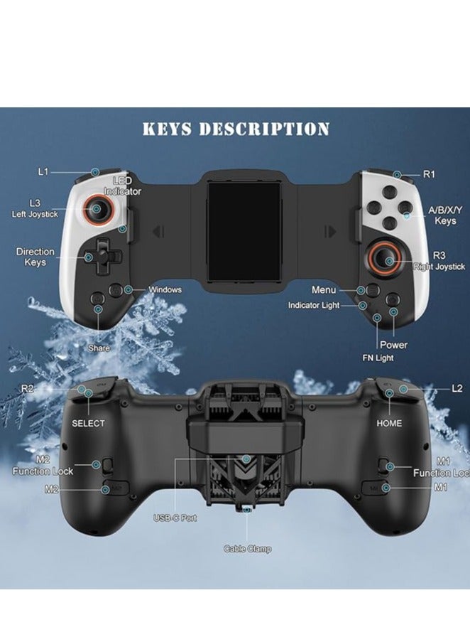 Wireless game board controller with cooling deflector Macro Function for iPhone iOS Android Switch PC COD、 Diablo's phone controller joystick - Image 5