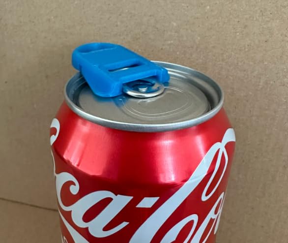 CERO ® 3D Printed Manual Easy Can Opener, Multipurpose Manual Can & Bottle Opener, Premium Plastic Shields Can Openers for Pop, Coke, Beer, Soda, Drink Aluminum Beverage (Black PLA Plastic) - Image 3